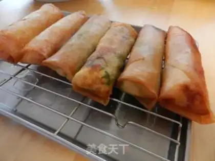 Make Spring rolls step 3