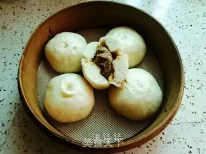 Make Meat buns step 8