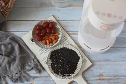 Make Three black rice step 0