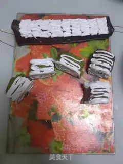 Make A towel roll cake step 10