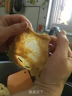 Make Pumpkin full of wheat toast step 2