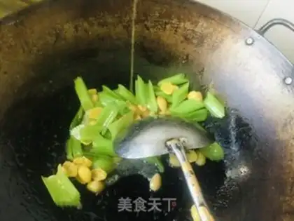 Make Celery makes silver almonds step 9