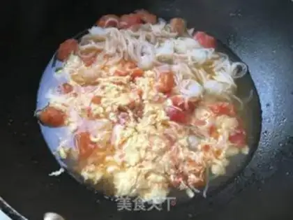 Make Potato tomato egg soup step 8