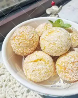 Make Milk coconut ball step 9