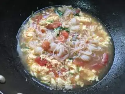 Make Potato tomato egg soup step 10