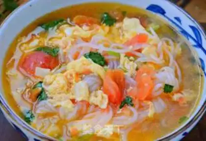Make Potato tomato egg soup step 11