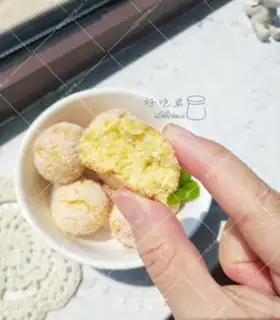 Make Milk coconut ball step 10