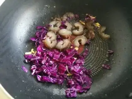 Make Sea cucumber, blue egg, fried rice step 5