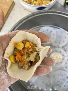 Make Double meat buns step 7