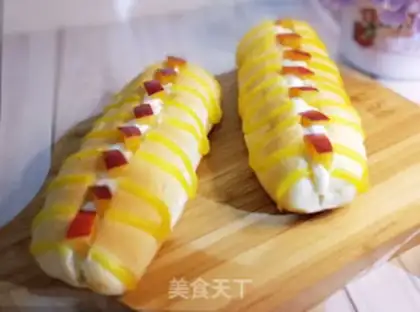 Make Cheese with caterpillar sweet bread step 30
