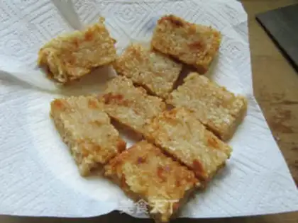 Make Meat pine rice cake step 12