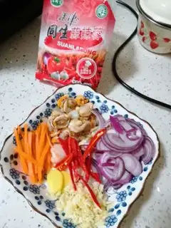 Make Garlic scallops step 2