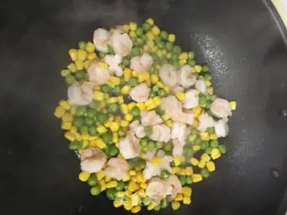Make Pepsi corn shrimp step 6