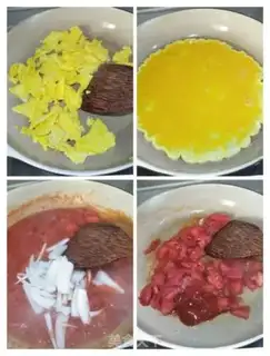 Make Double Western fried eggs step 4