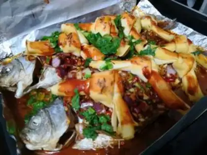 Make Garlic roasted fish step 12