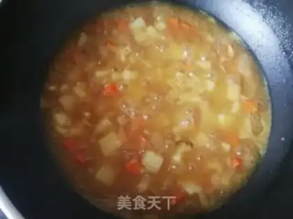 Make Curry potatoes and potatoes step 12