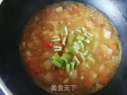Make Curry potatoes and potatoes step 13