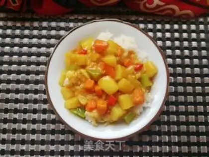 Make Curry potatoes and potatoes step 16