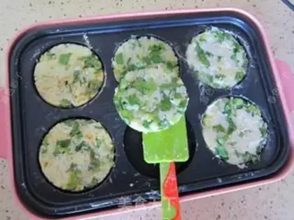 Make Vegetable rice cake step 6