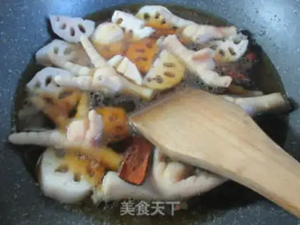 Make Liang burned chicken claws step 8