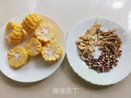 Make Corn chicken soup step 1