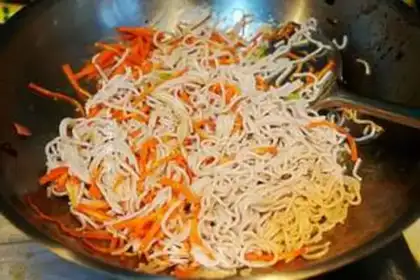 Make The rice line step 5
