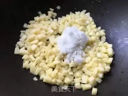 Make Apple rice waffles step 7
