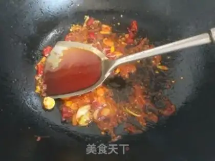 Make Spicy leather shrimp step 5