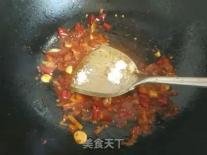 Make Spicy leather shrimp step 6