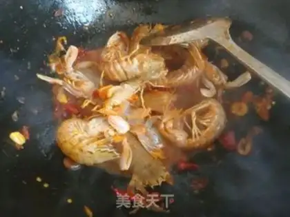 Make Spicy leather shrimp step 8