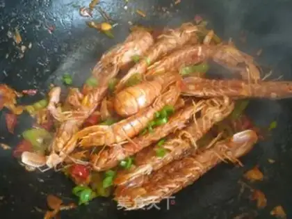 Make Spicy leather shrimp step 11