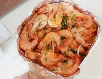 Make Tinpaper roasted shrimp step 14
