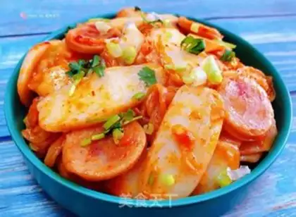 Make Hot cabbage sausage fried pastry step 10
