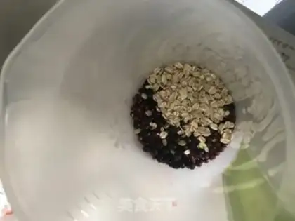 Make Black bean oatmeal step 1