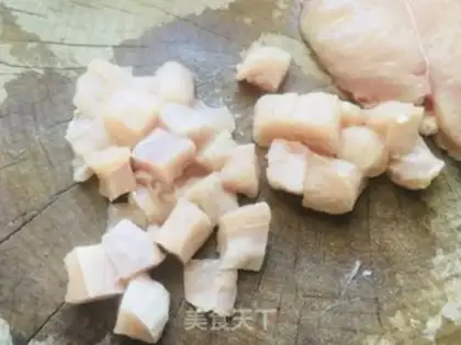 Make Corn green green chicken step 0