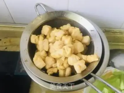 Make Corn green green chicken step 2