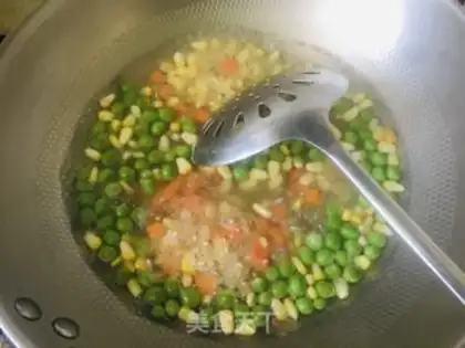 Make Corn green green chicken step 4