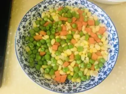 Make Corn green green chicken step 5