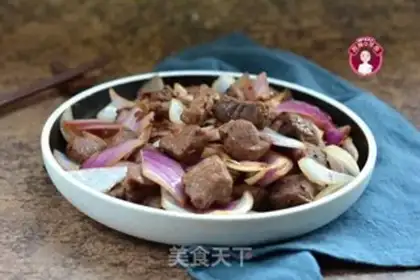 Make Onion black pepper beef step 4
