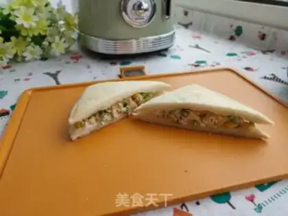 Make Tuna sandwich step 8