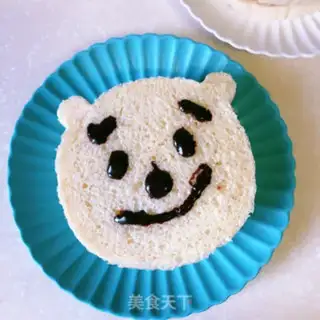 Make Bear toast sandwich step 7