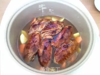 Make Chicken wing rice step 9