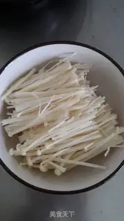 Make Bone evaporation needle mushrooms step 2