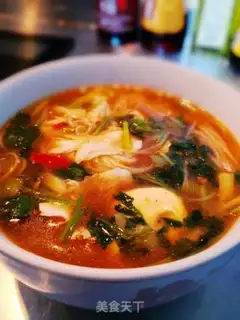 Make Sour spicy. Soup noodles step 5