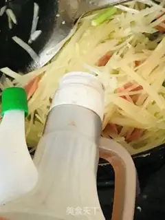 Make Homemade potatoes and ham sausages step 4