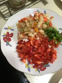 Make Scrambled fish flowers step 2