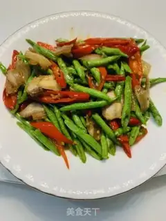 Make Five flowers, pepper beans step 4