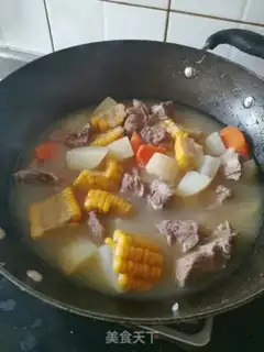 Make Potato corn chop soup step 5