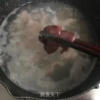 Make Pork liver and skinny Tommy powder step 5