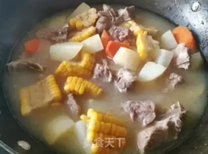 Make Potato corn chop soup step 6